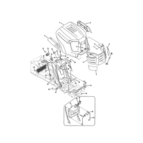 Part Location Diagram of 931-06554 MTD Panel-dash a style